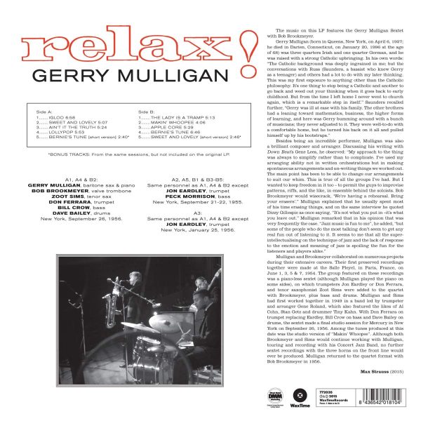 MULLIGAN GERRY – RELAX…LP