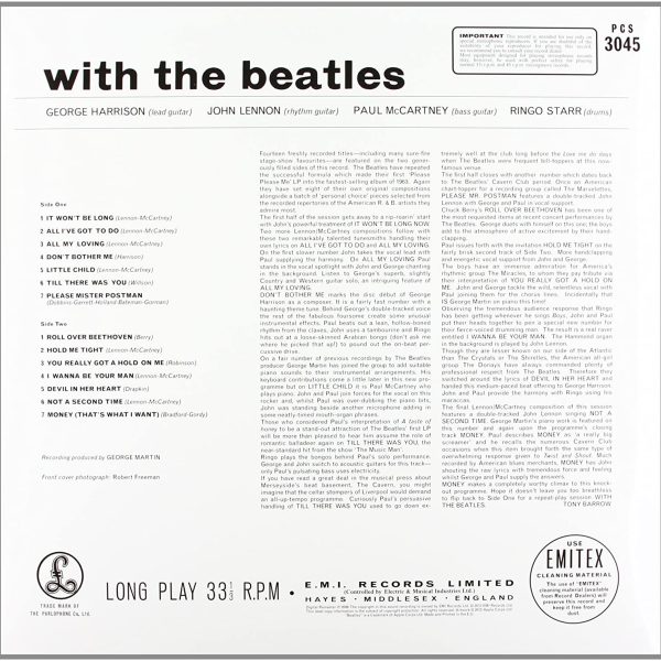 BEATLES – WITH THE BEATLES (remastered)…LP