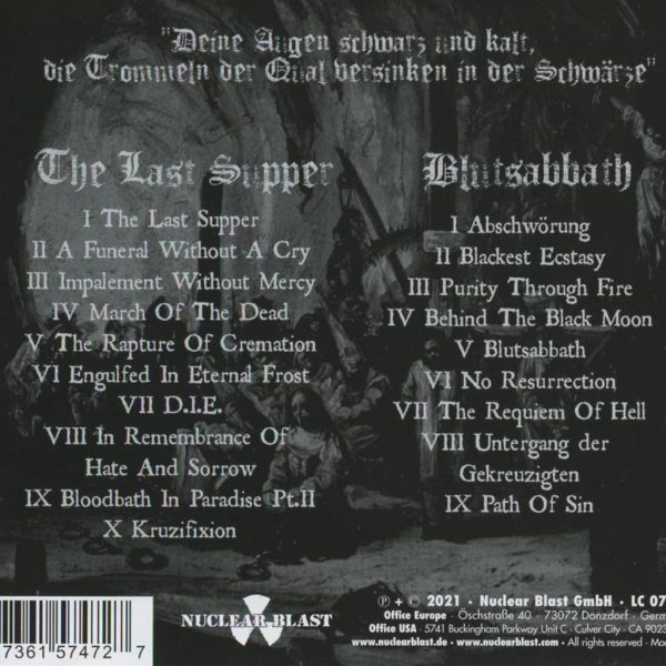 BELPHEGOR – LAST SUPPER & BLUTSABBATH CD