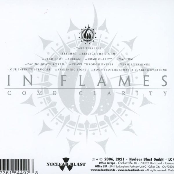 IN FLAMES – COME CLARITY…CD