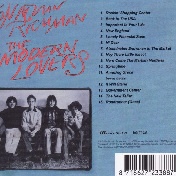 RICHMAN JONATHAN – JONATHAN RICHMAN & MODERN LOVERS CD