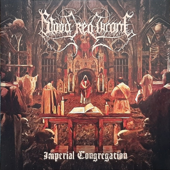 BLOOD RED THRONE – IMPERIAL CONGREGATION gold red splattered vinyl LP