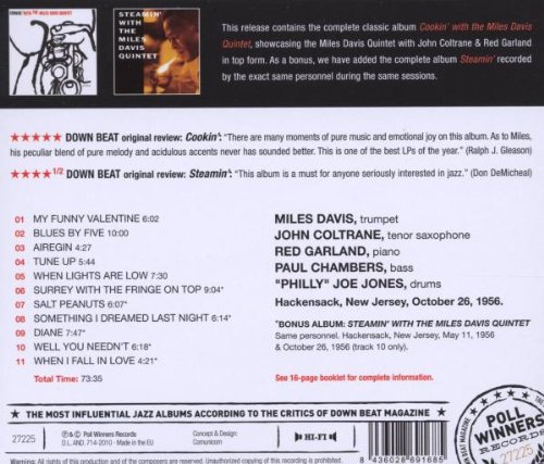 DAVIS MILES – COOKIN WITH MILES / STEAMIN’ WITH MILES CD