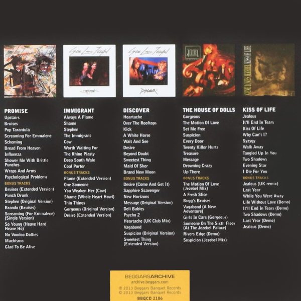 GENE LOVES JESEBEL – 5 ALBUMS BOX CD5
