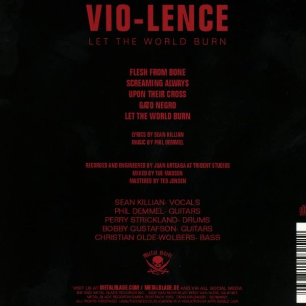 VIOLENCE – LET THE WORLD BURN CD