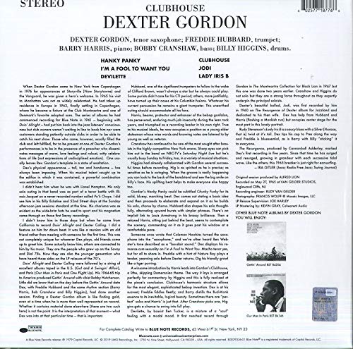DEXTER GORDON – CLUBHOUSE LP