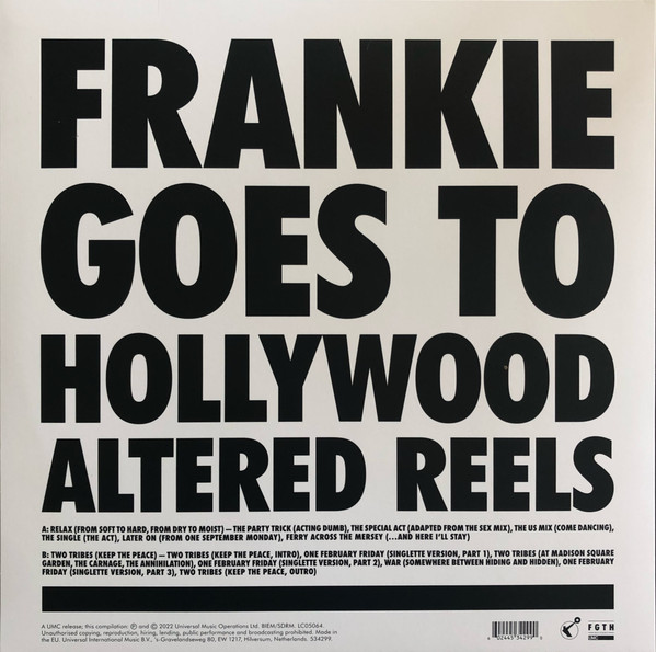 FRANKIE GOES TO HOLLYWOOD – ALTERED REELS RSD 2022 LP