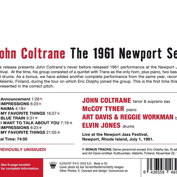 COLTRANE JOHN – 1961 NEWPORT SET CD