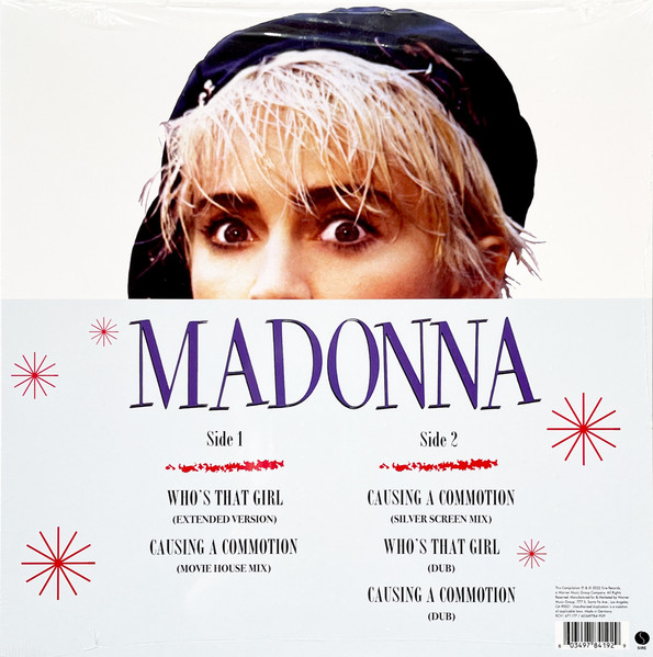 MADONNA – WHO’S THAT GIRL EP red vinyl RSD 2022 12″M