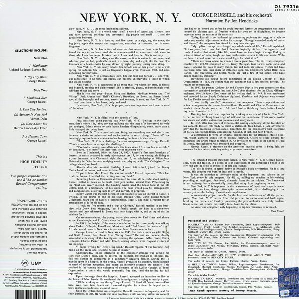 RUSSELL GEORGE – NEW YORK N.Y. -LP