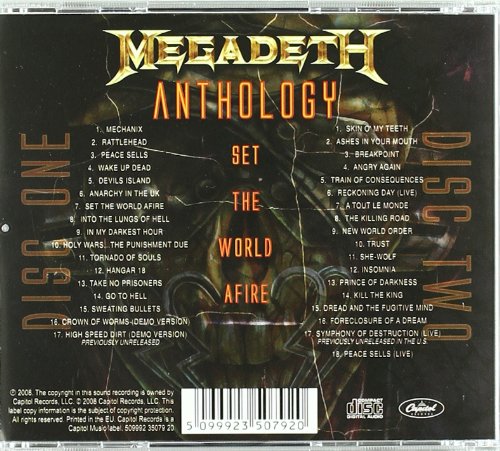 MEGADETH – SET THE WORLD AFIRE ANRHOLOGY CD2