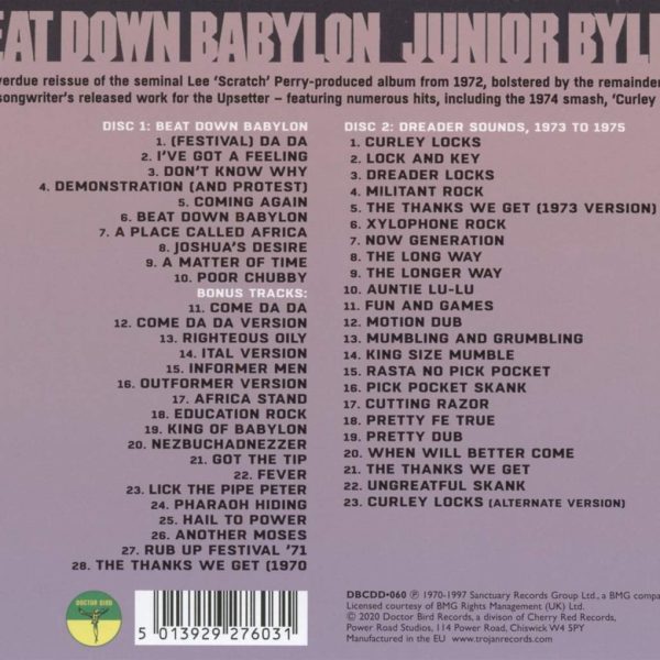 BYLES JUNIOR – BEAT DOWN BABYLON CD2