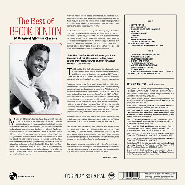 BENTON BROOK – BEST OF-20 ORIGINAL ALL TIME CLASSICS LP