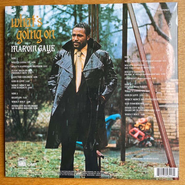 GAYE MARVIN – WHAT’S GOING ON 50th anniversary LP2