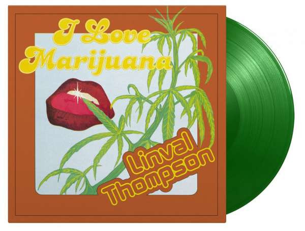 THOMPSON LINVAL – I LOVE MARIJUANA lime green vinyl LP