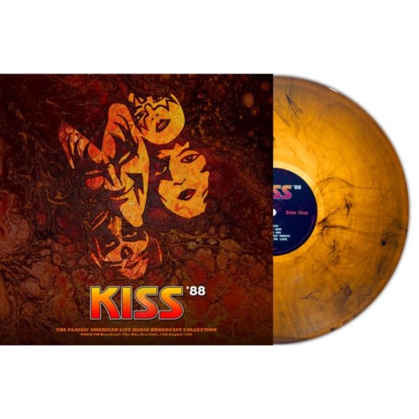 KISS – LIVE AT THE RITZ 1988 orange marble vinyl LP