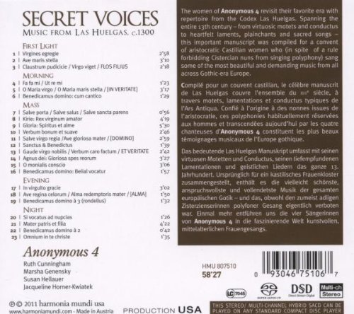 ANONYMOUS 4 – SECRET VOICE…SACD