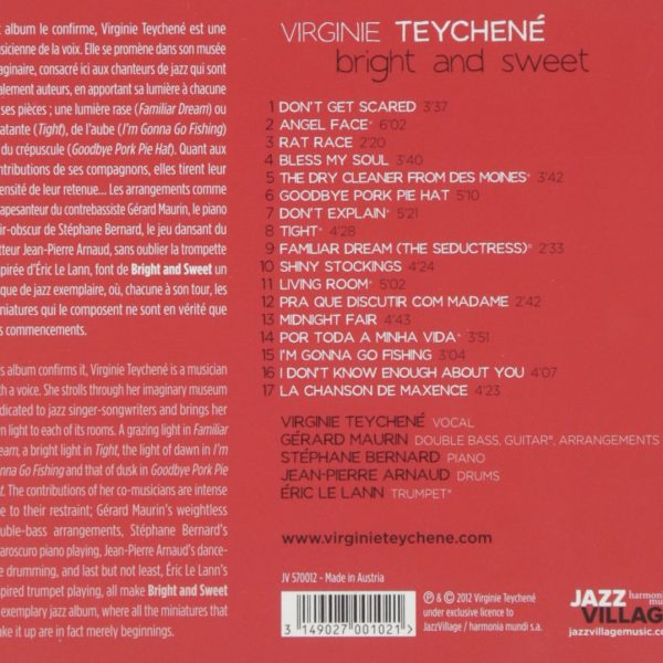 TEYCHENE VIRGINIE – BRIGHT AND SWEET CD