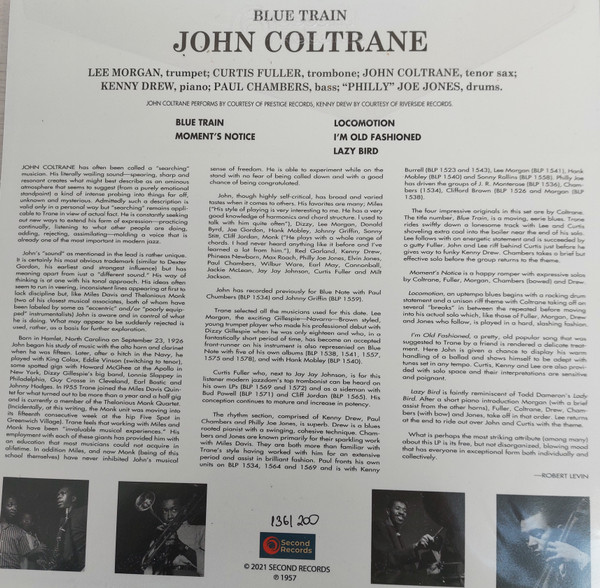 COLTRANE JOHN – BLUE TRAIN blue marble vinyl LP