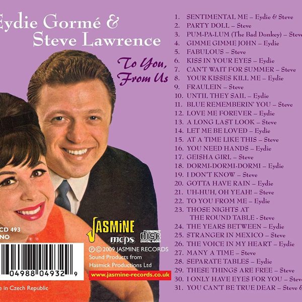 GORME EYDIE & STEVE LAWRENCE – TO YOU FROM US CD
