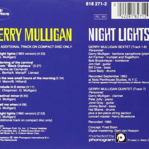 MULLIGAN GERRY – NIGHT LIGHTS