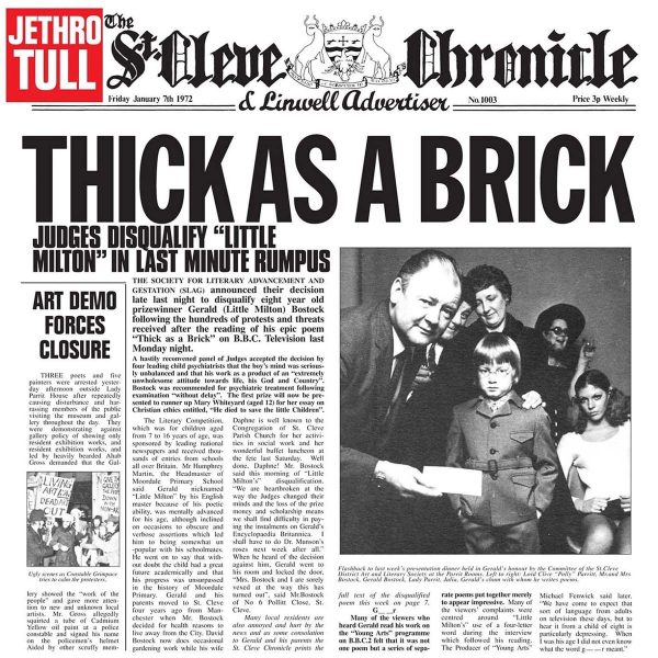 JETHRO TULL – THICK AS A BRICK 50th anniversary edition LP