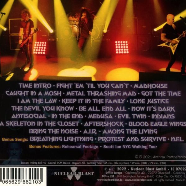 ANTHRAX – XL CD2 + blu-ray