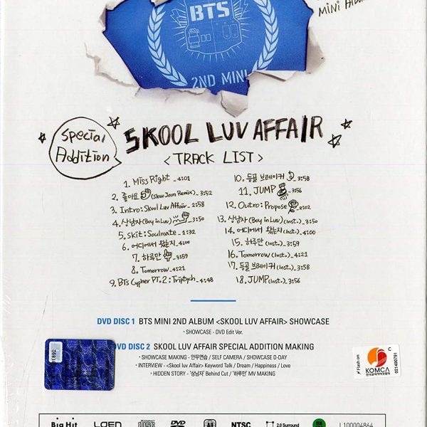 BTS – SKOOL LUV AFFAIR (Ltd.CD+2DVD) BOX