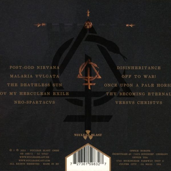 BEHEMOTH – OPVS CONTRA NATVRAM black CD