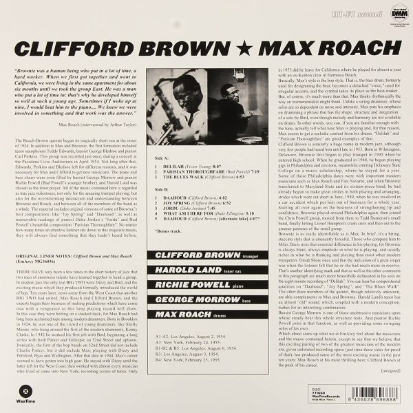 BROWN CLIFFORD – CLIFFORD BROWN & MAX ROACH…LP