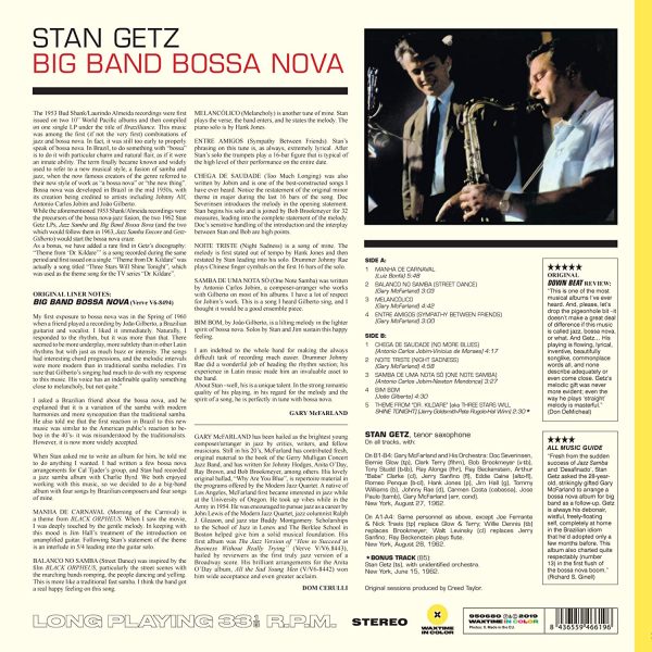 GETZ STAN – BIG BAND BOSSA NOVA yellow vinyl LP