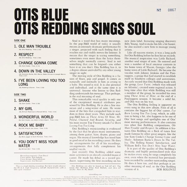 REDDING OTIS – OTIS BLUE…LP2