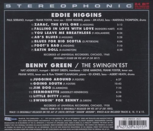 HIGGINS EDDIE/BENNY GREEN – EDDIE HIGGIND/SWINGIN’EST CD