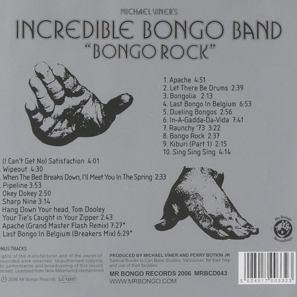 INCREDILBE BONGO BAND – BONGO ROCK CD