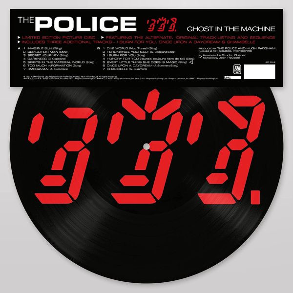 POLICE – GHOST IN THE MACHINE limited edition picture disc LP