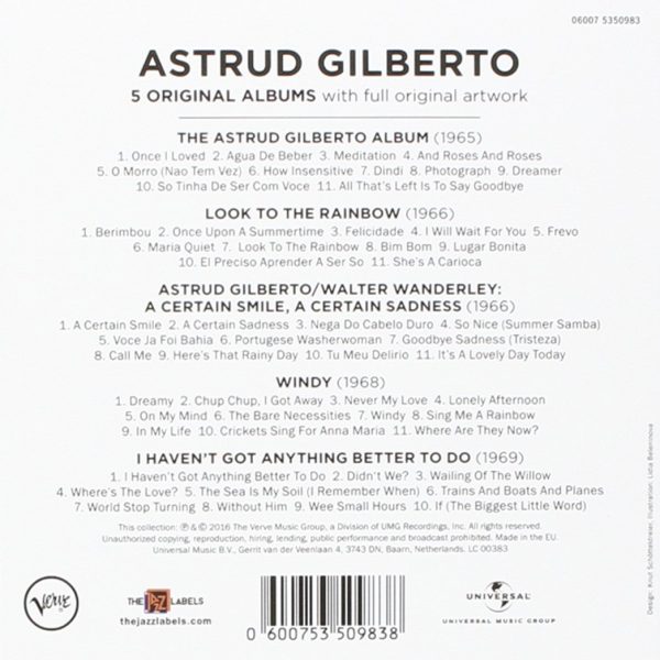 GILBERTO ASTRUD – 5 ORIGINAL ALBUMS