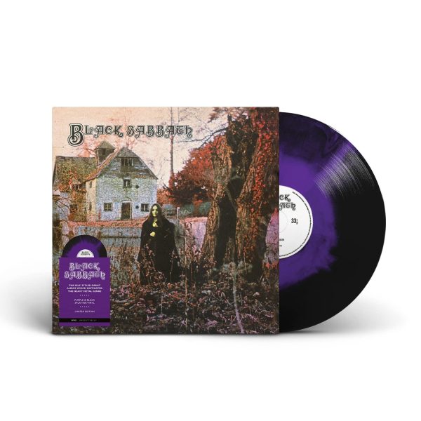 BLACK SABBATH – BLACK SABBATH purple & black splatter vinyl LP