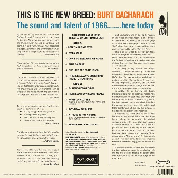 BACHARACH BURT – HIT MAKER LP