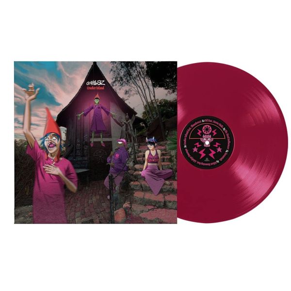 GORILLAZ- CRACKER ISLAND red vinyl LP