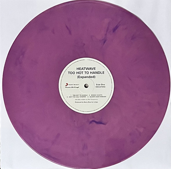 HEATWAVE – TOO HOT TO HANDLE pink & purple marbled vinyl LP2