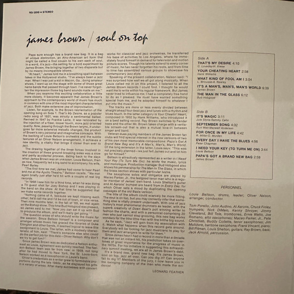 BROWN JAMES – SOUL ON TOP LP