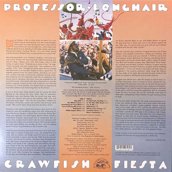 PROFESSOR LONGHAIR – CRAWFISH FIESTA LP