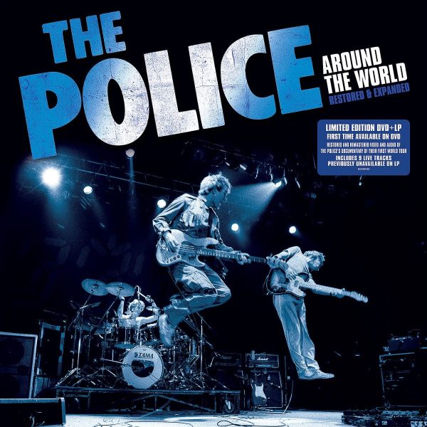 POLICE – AROUND THE WORLD limited edition gold vinyl LPDVD