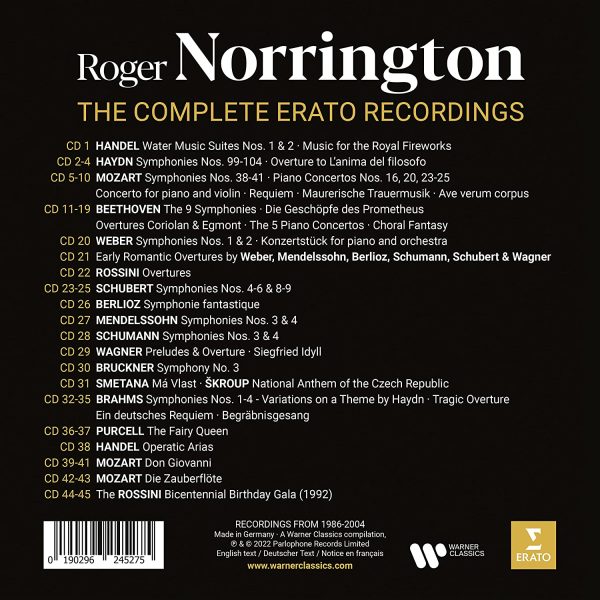 NORRINGTON ROGER – COMPLETE ERATO RECORDINGS BOX CD45