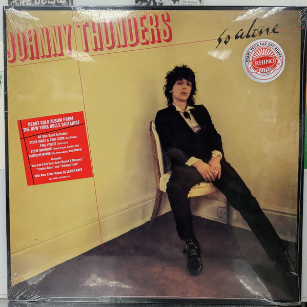 Johnny Thunders – So Alone LP, Limited Edition, Reissue, Stereo, 45th Anniversary Edition, Red Vinyl,