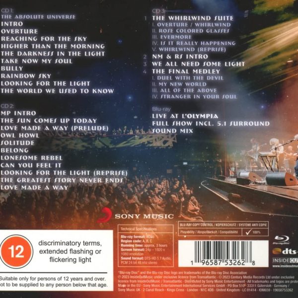 TRANSATLANTIC – FINAL FLIGHT LIVE AT L’OLYMPIA   CD3BD