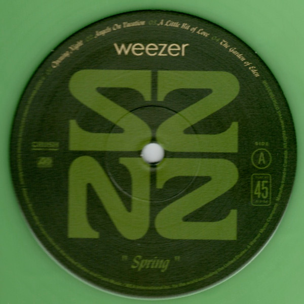 WEEZER – SZNZ SPRING 12″, 45 RPM, EP, Glow-In-The-Dark color