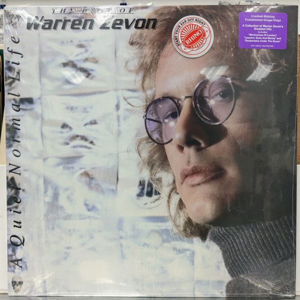 ZEVON WARREN – BEST OF limited edition translucent grape vinyl LP