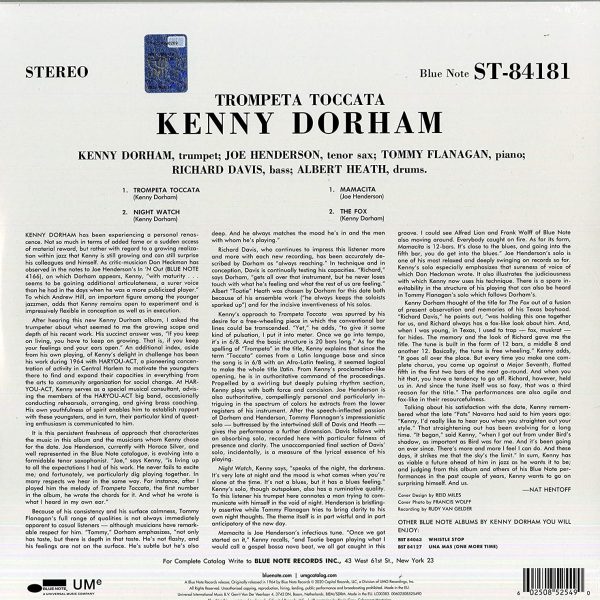 DORHAM KENNY – TROMPETA TOCCATA LP