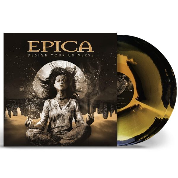 EPICA – DESIGN YOUR UNIVERSE gold/black inkspot vinyl LP2